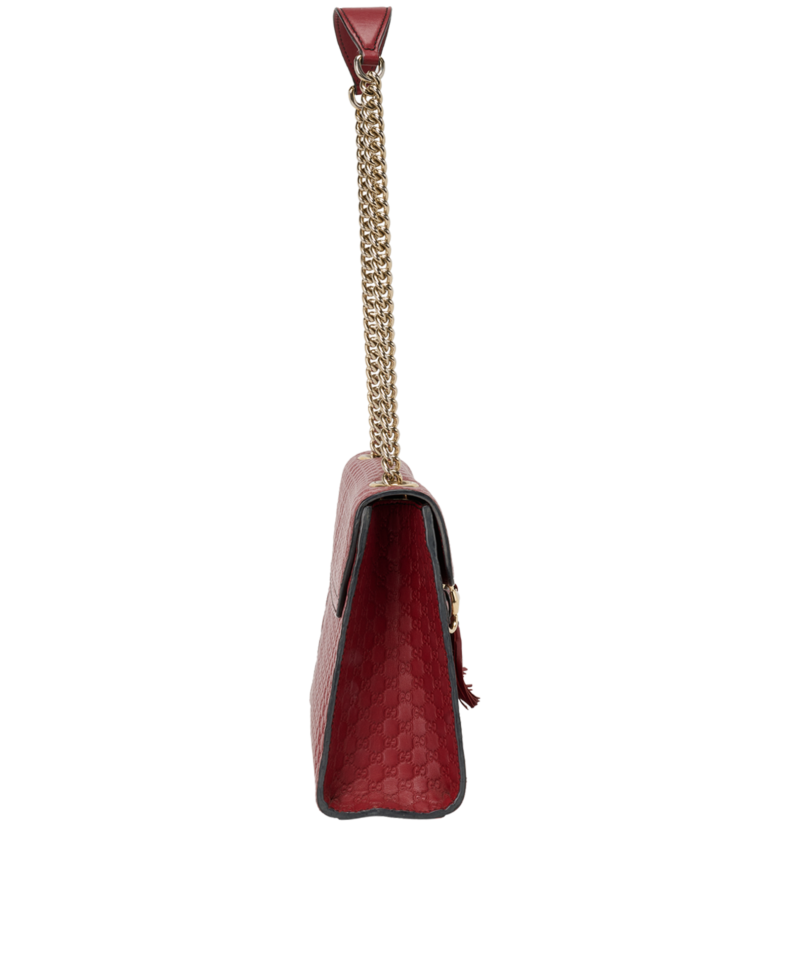 Medium Emily, &pound;650, Handbags, Red, Leather, Side view